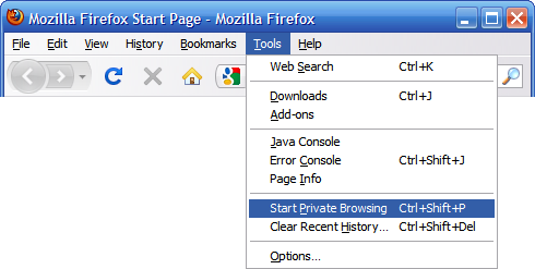 Firefox Private Browsing